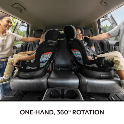 Evenflo Gold Revolve360 Slim 2 - in - 1 Rotational Car Seat (Obsidian Black) - Kidsy