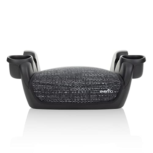 New Evenflo GoTime No Back Booster Car Seat (Static Black)