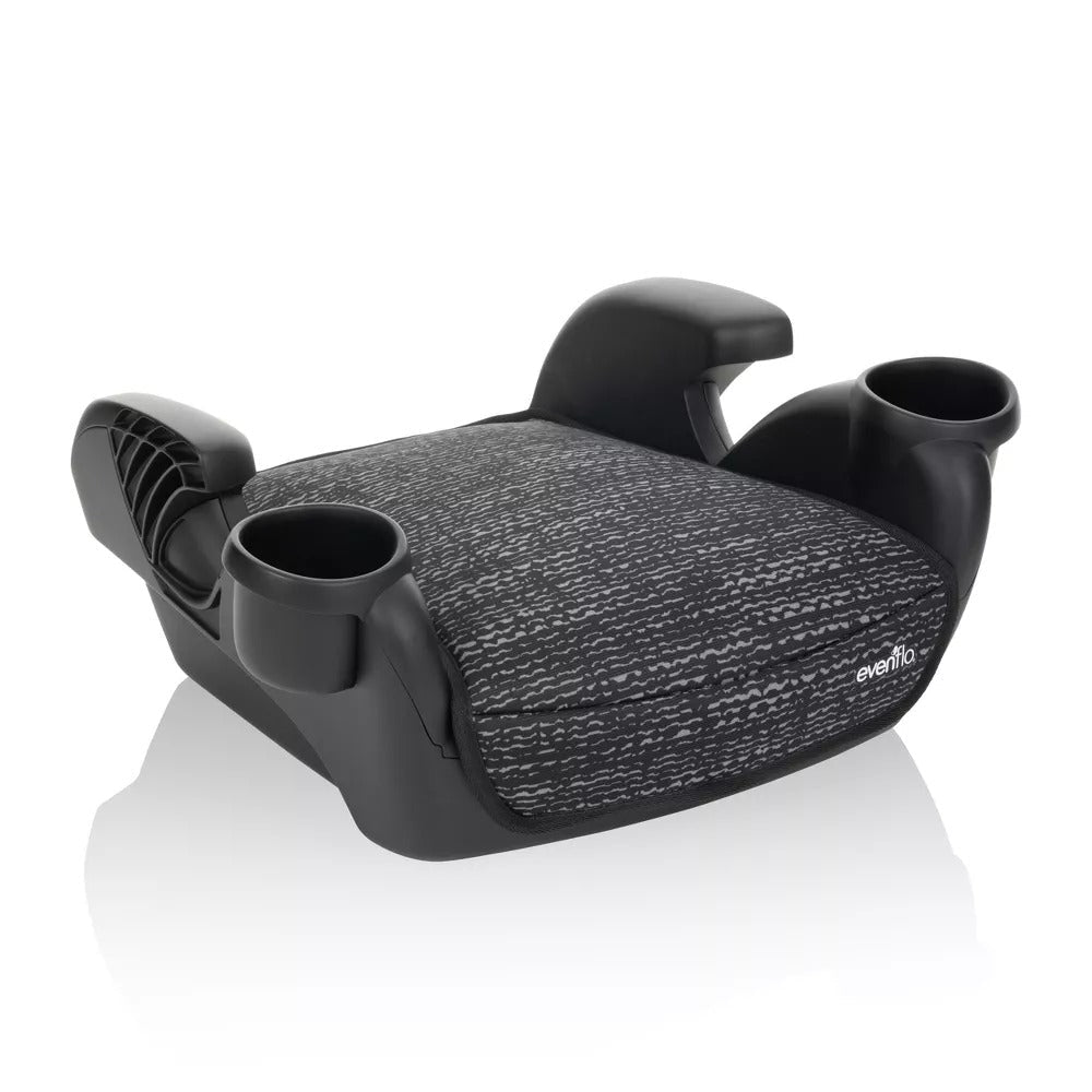 Evenflo GoTime No Back Booster Car Seat (Static Black) - Kidsy