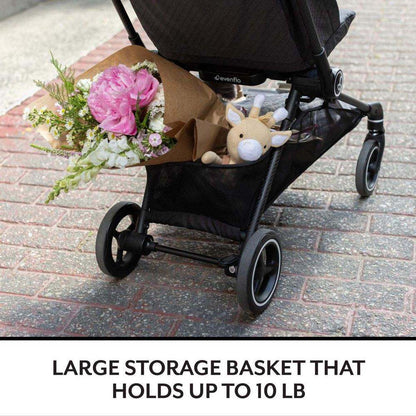 Evenflo Hummingbird Carbonfiber Stroller (Crest Gray) - Kidsy