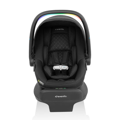 Evenflo LiteMax NXT Infant Car Seat with SensorSafe & SensorySoothe (Jasper Black) - Kidsy