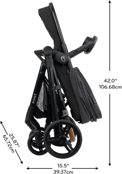 Evenflo Pivot NXT Travel System with LiteMax NXT Infant Car Seat (Silverado Gray) - Kidsy