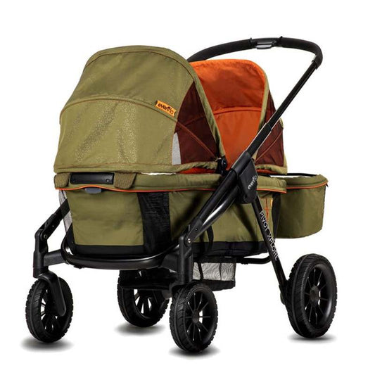 Evenflo Pivot Xplore All - Terrain Stroller Wagon (Ranger Green) - Kidsy