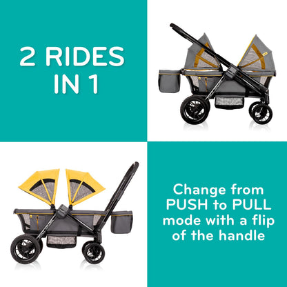 Evenflo Pivot Xplore All-Terrain Stroller Wagon (Ranger Green) - Kidsy