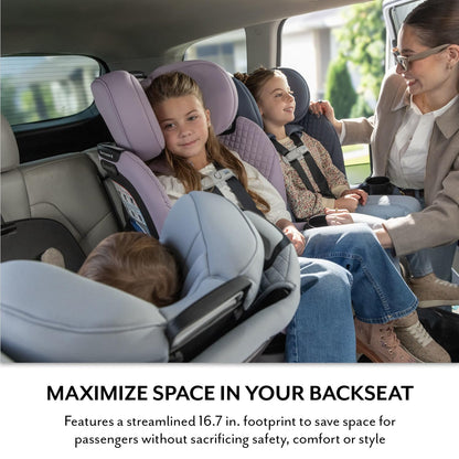 Evenflo Revolve360 Slim 2-in-1 Rotating Car Seat with Green & Gentle Fabric (Travertine) - Kidsy