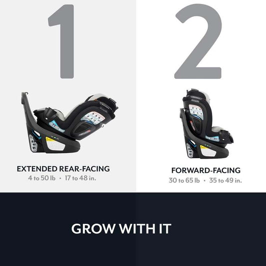 Evenflo Revolve360 Slim 2 - in - 1 Rotational Car Seat (Salem Black) - Kidsy