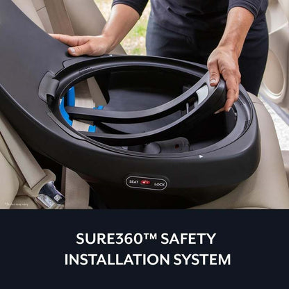 Evenflo Revolve360 Slim 2 - in - 1 Rotational Car Seat (Salem Black) - Kidsy