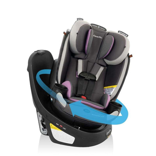 Evenflo Revolve360 Slim 2 - In - 1 Rotational Car Seat with Quick Clean Cover (Sutton Purple) - Kidsy