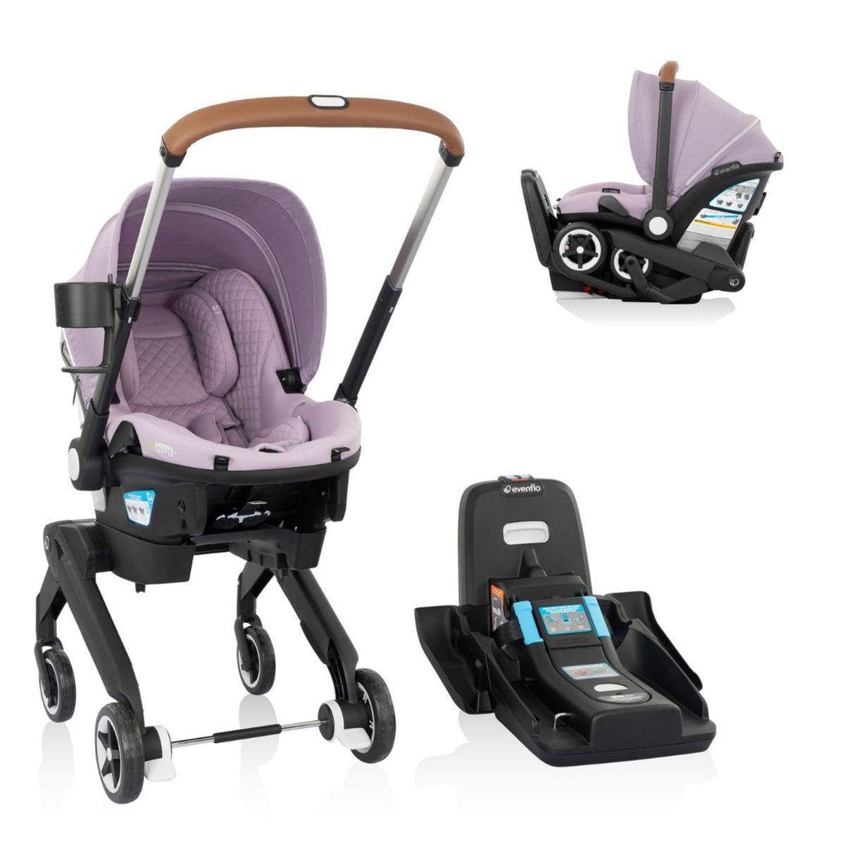 Evenflo Shyft DualRide Infant Car Seat and Stroller Combo (Agate) - Kidsy