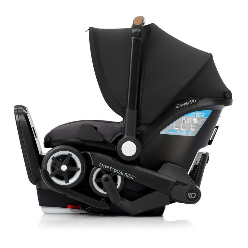 Evenflo Shyft DualRide with Infant Car Seat and Stroller (Sylva Pink) - Kidsy