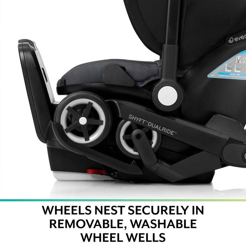 Evenflo Shyft DualRide with Infant Car Seat and Stroller (Sylva Pink) - Kidsy