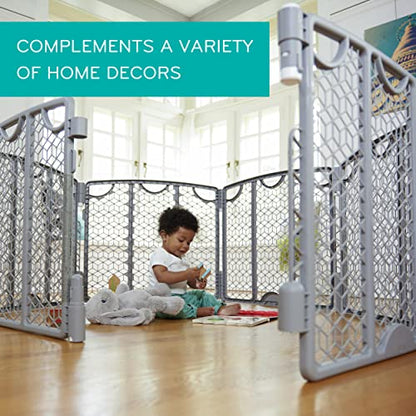 Evenflo Versatile Play Space 6 - Panel (Cool Gray) - Kidsy