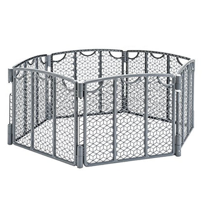 Evenflo Versatile Play Space 6 - Panel (Cool Gray) - Kidsy