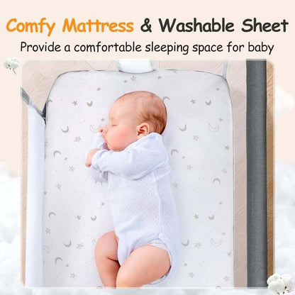 Ezebaby Bedside Bassinet Sleeper (Deep Gray) - Kidsy