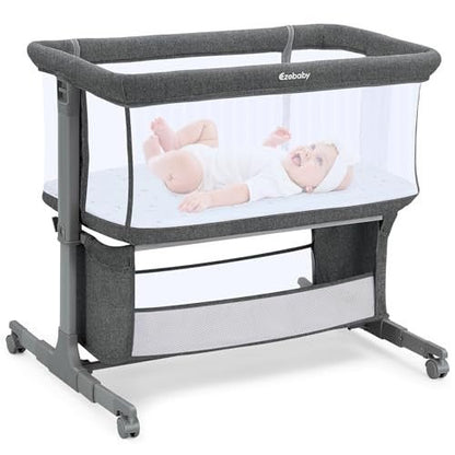 Ezebaby Bedside Bassinet Sleeper (Deep Gray) - Kidsy