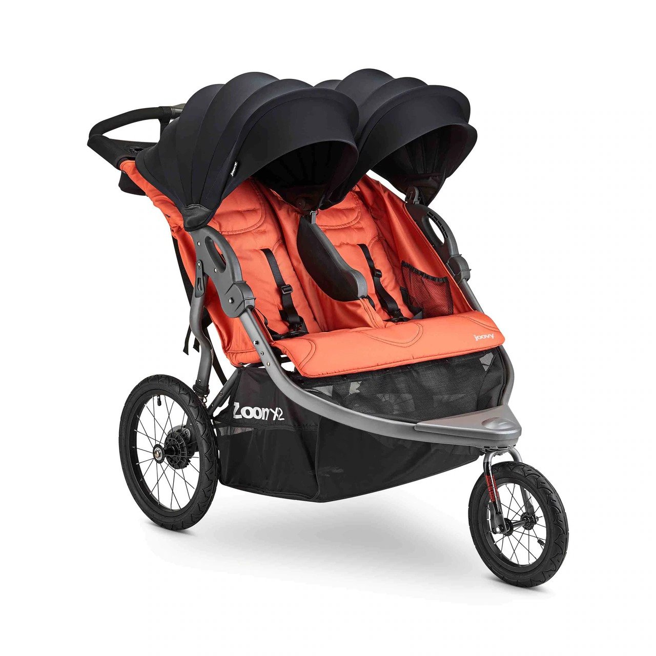 New Joovy Zoom X2 Lightweight Double Jogging Stroller (Paprika)