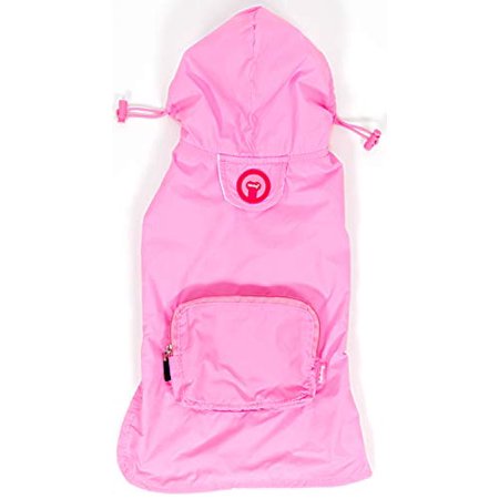 Fabdog Packable Dog Raincoat - Small (Light Pink) - Kidsy