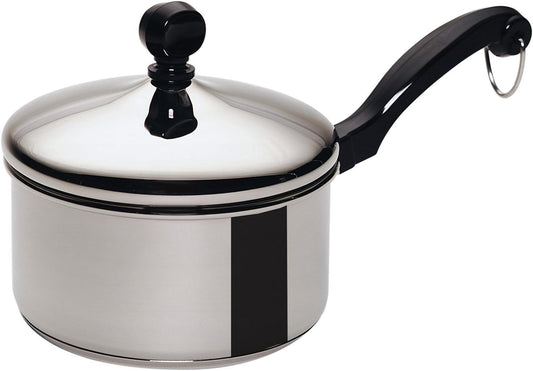 Farberware 50000 1 Qt. Stainless Steel Saucepan with Lid - Kidsy