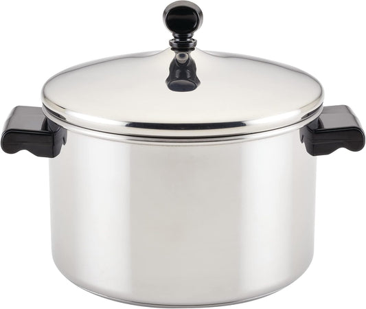 Farberware Classic Stainless Steel 4 - Quart Covered Saucepot (Silver) - Kidsy