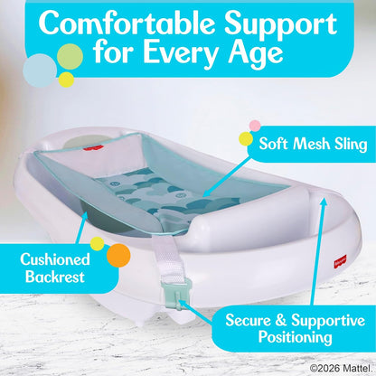 Fisher - Price™ 3 - N - 1 Grow with Baby Infant to Toddler Bath Tub with Supportive Sling - Kidsy