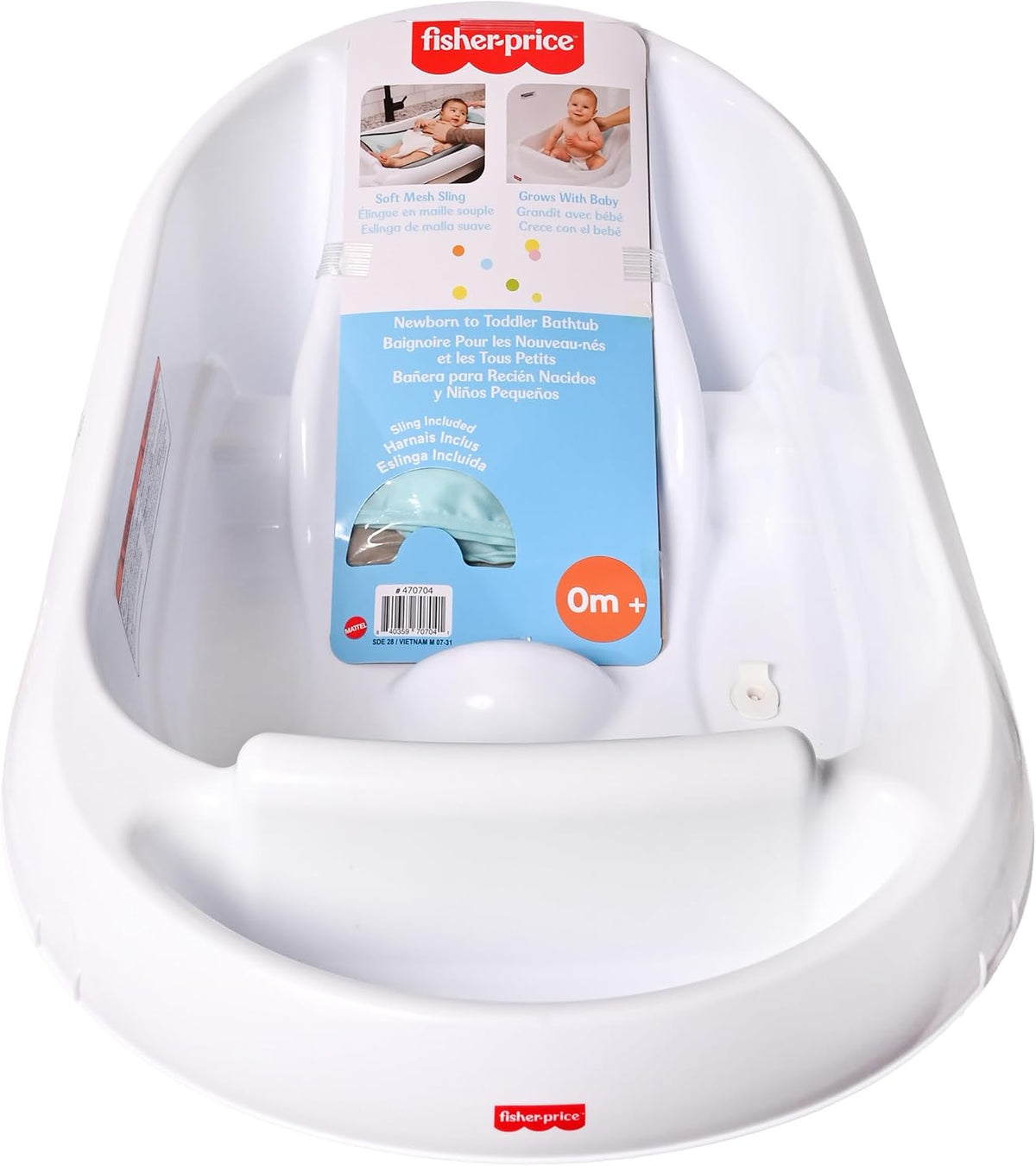 Fisher - Price™ 3 - N - 1 Grow with Baby Infant to Toddler Bath Tub with Supportive Sling - Kidsy
