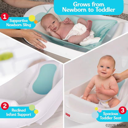 Fisher - Price™ 3 - N - 1 Grow with Baby Infant to Toddler Bath Tub with Supportive Sling - Kidsy