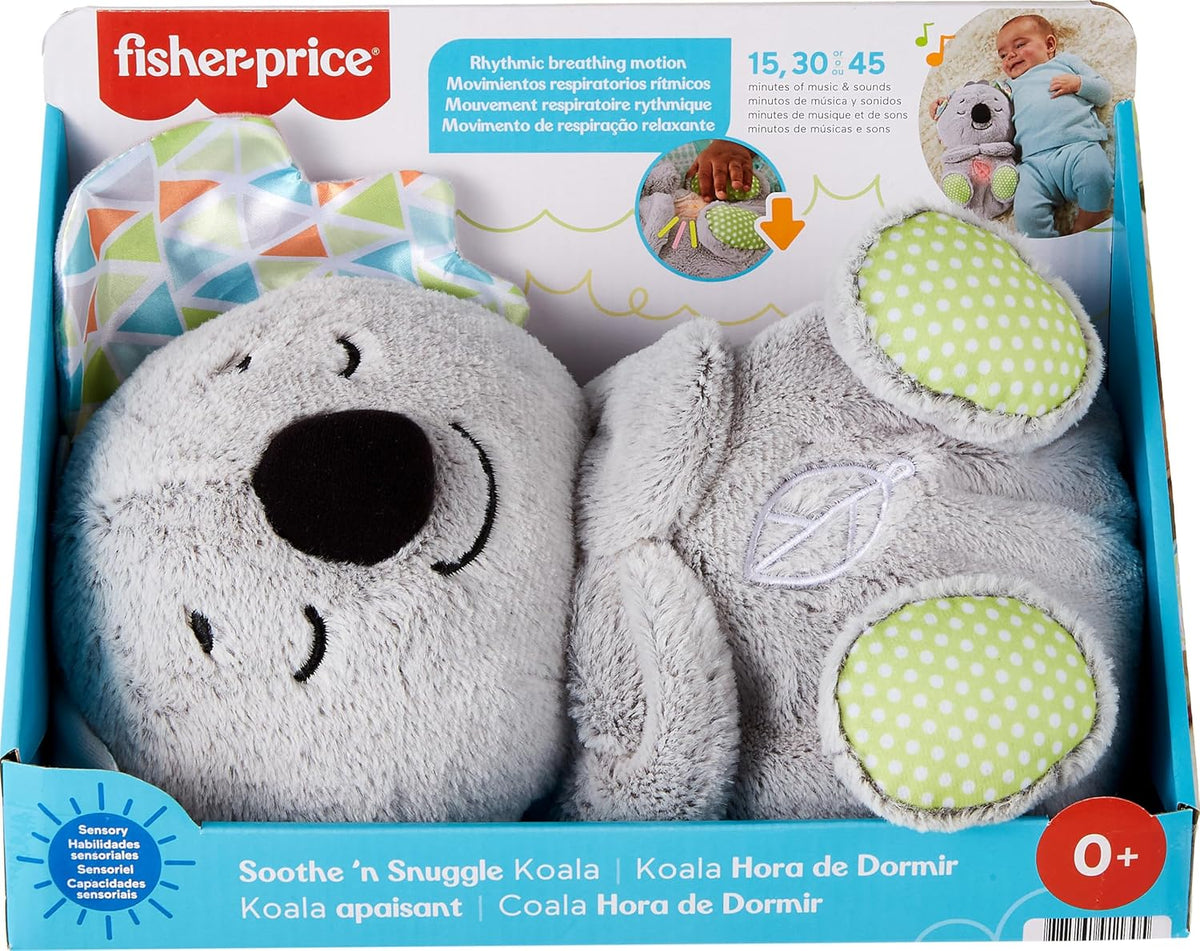 Fisher - Price BABY Toy Soothe 'n Snuggle Koala Plush Sound Machine with Customizable Music Lights & Breathing Motion for Newborns 0+ Months - Kidsy