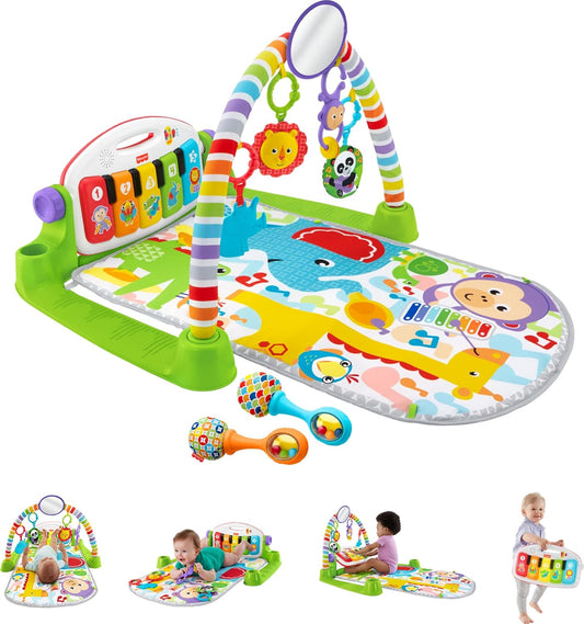 Fisher-Price Kick & Play Piano Gym (Green) - Kidsy