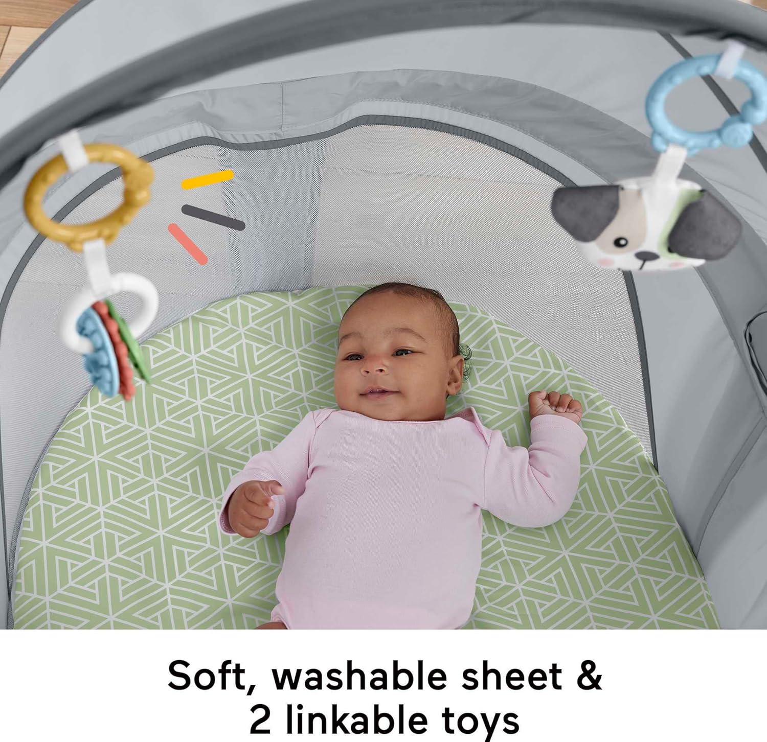 Fisher - Price On - the - Go Baby Dome Travel Play Area (Puppy Perfection) - Kidsy