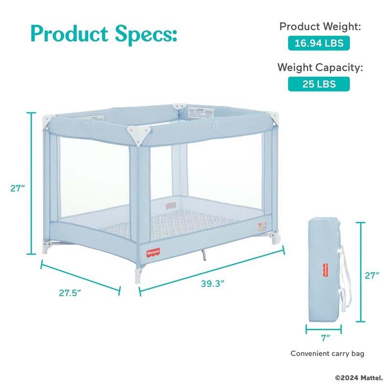 Fisher - Price Play All Day Baby Playard (Moon Mist) - Kidsy