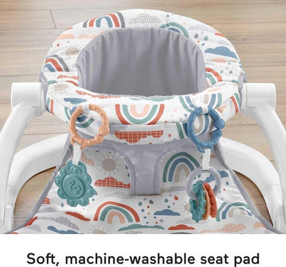 Fisher Price Sit Me Up Floor Seat (Rainbow Shower) - Kidsy