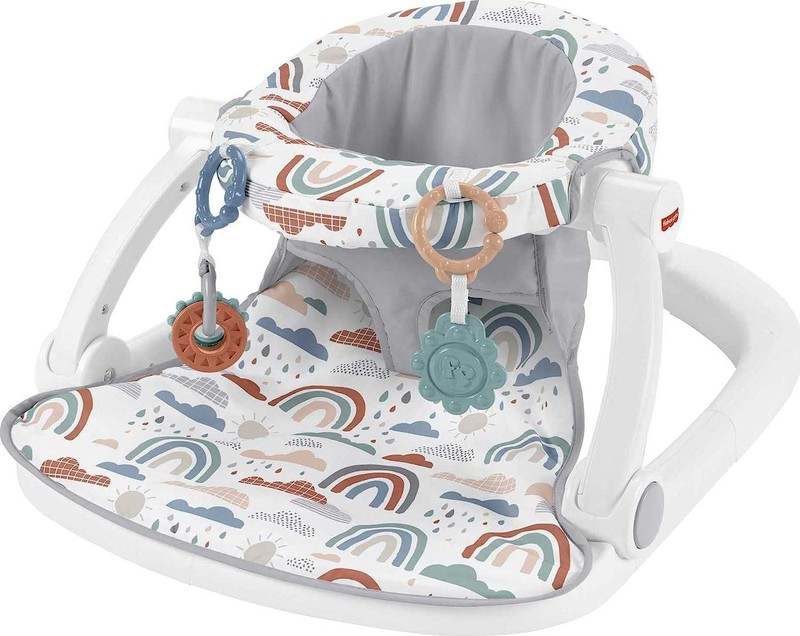 Fisher Price Sit Me Up Floor Seat (Rainbow Shower) - Kidsy