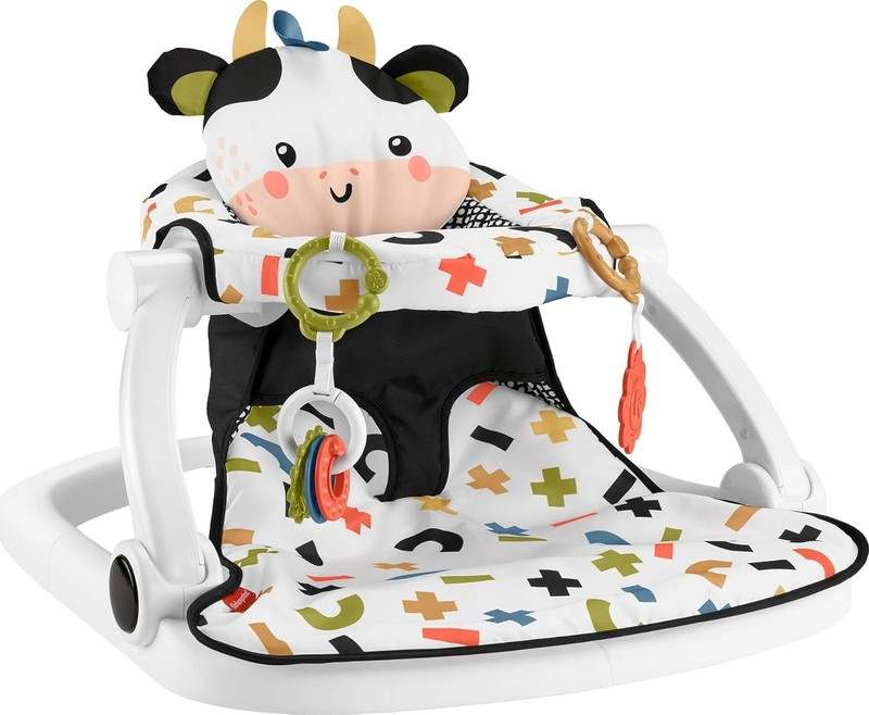 Fisher - Price Sit - Me - Up Floor Seat with Toys (Cute Cow) - Kidsy