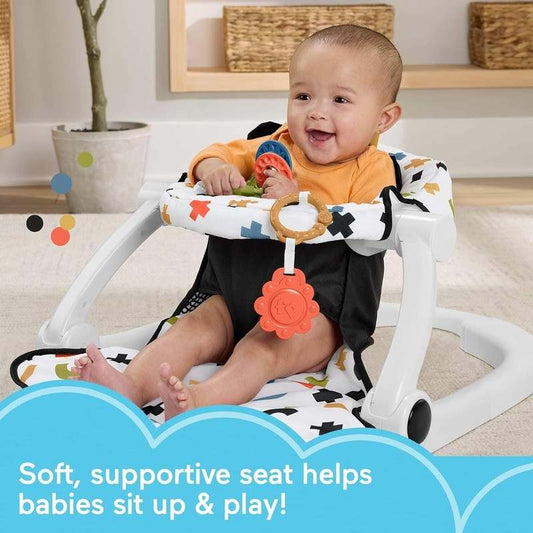 Fisher - Price Sit - Me - Up Floor Seat with Toys (Cute Cow) - Kidsy