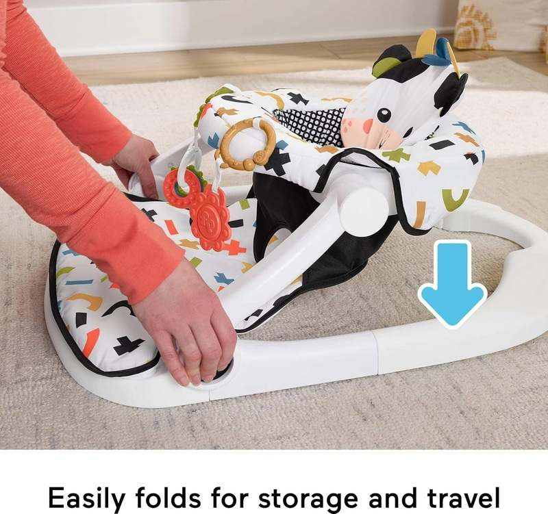 Fisher - Price Sit - Me - Up Floor Seat with Toys (Cute Cow) - Kidsy