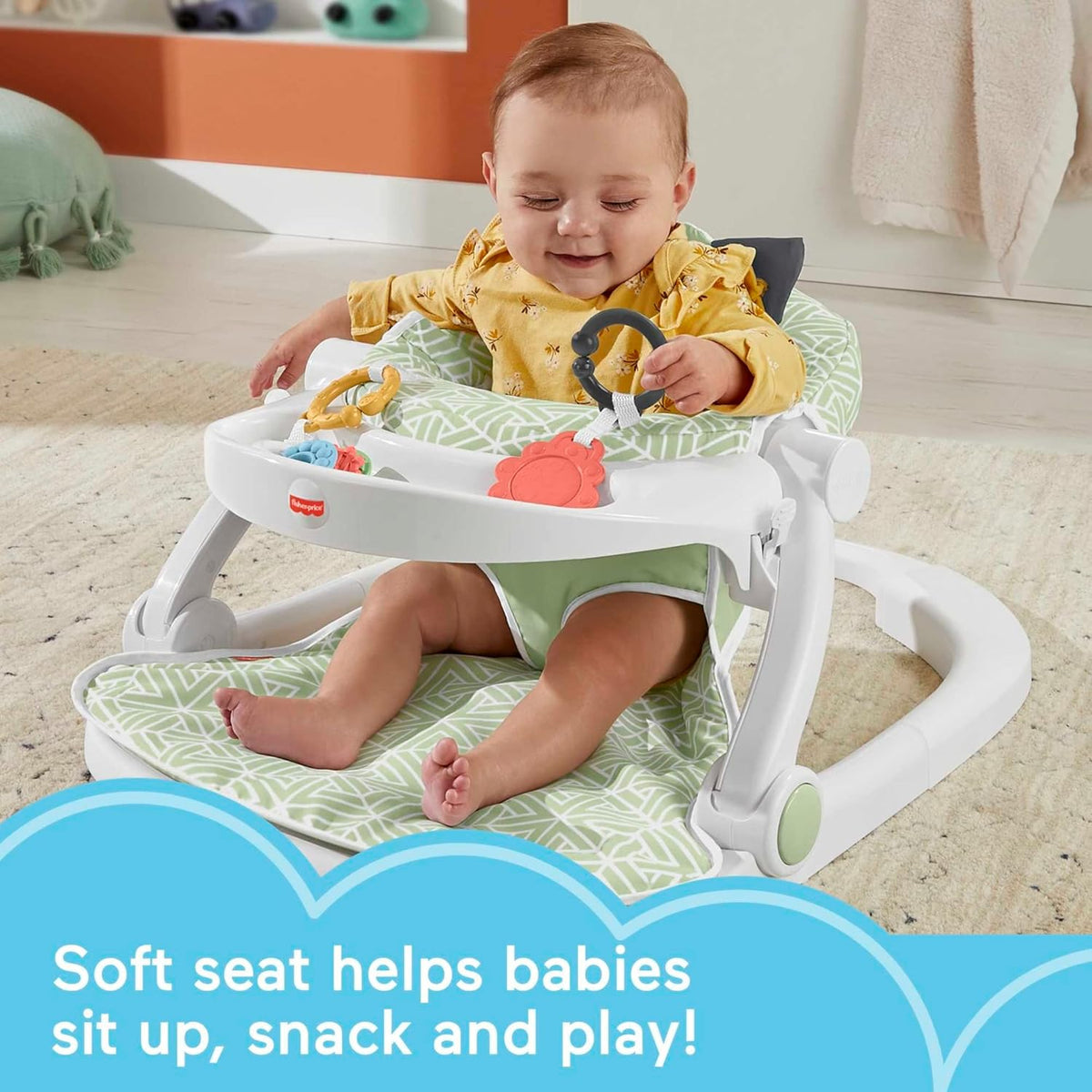 Fisher - Price Sit - Me - up Floor Seat with Tray (Puppy Perfection) - Kidsy