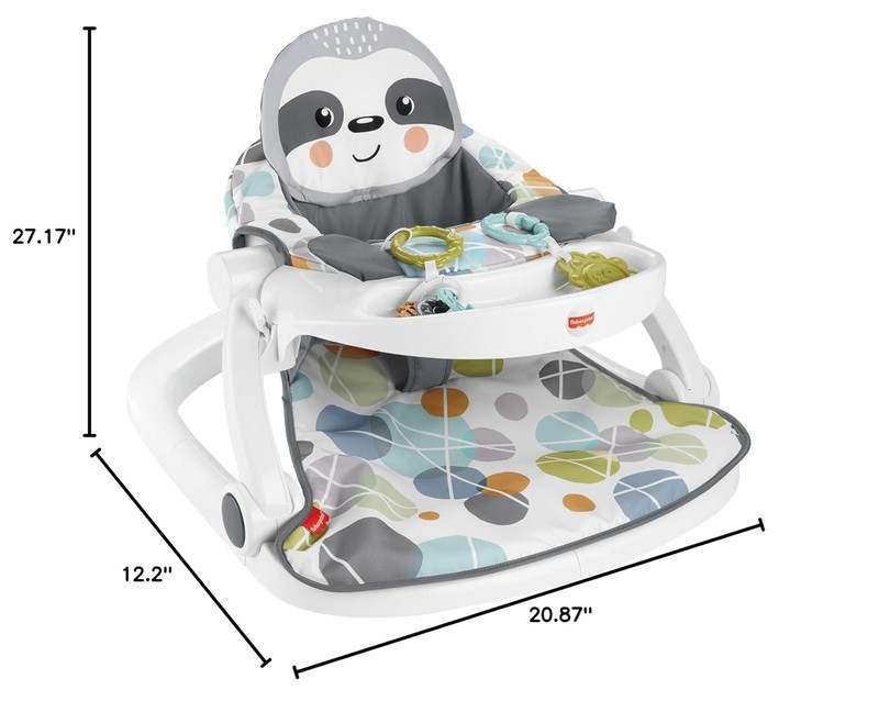 Fisher - Price Sit - Me - Up Portable Floor Seat with Snack Tray & Toys - Kidsy