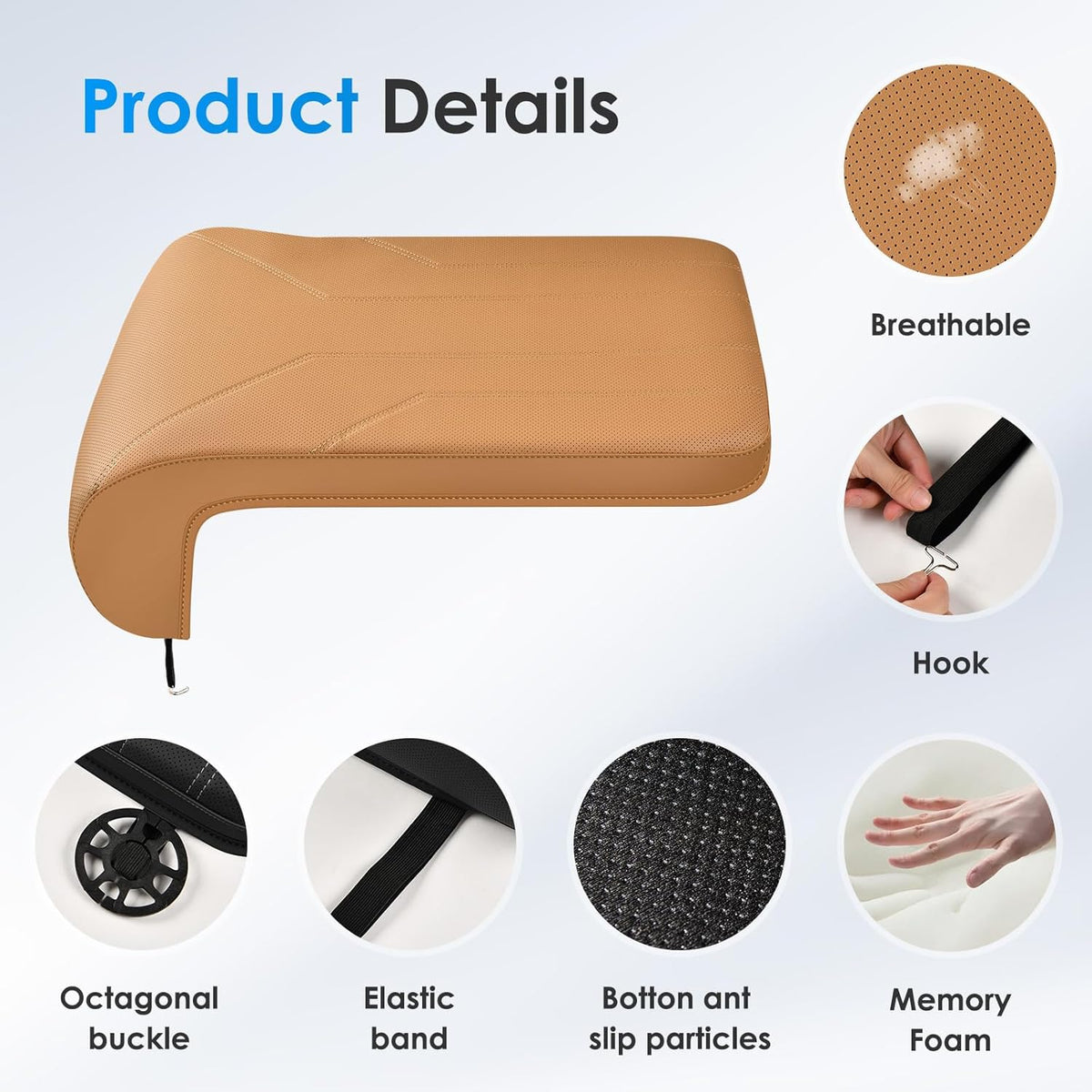 FLORICH Car Seat Extender Leg Extender Support Cushion for Driver Seats Office Chair (Brown) - Kidsy