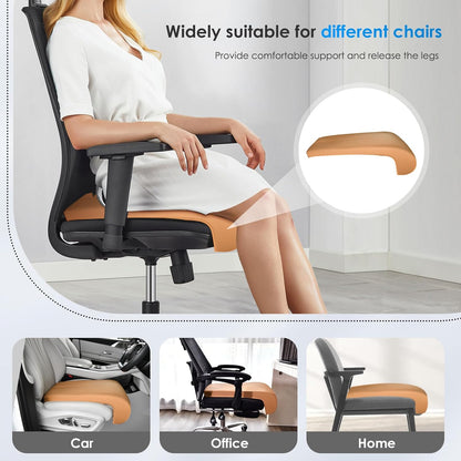 FLORICH Car Seat Extender Leg Extender Support Cushion for Driver Seats Office Chair (Brown) - Kidsy