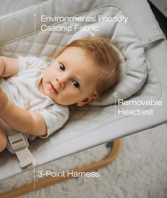 Fodoss Baby Portable Bouncer Seat (Beige) - Kidsy