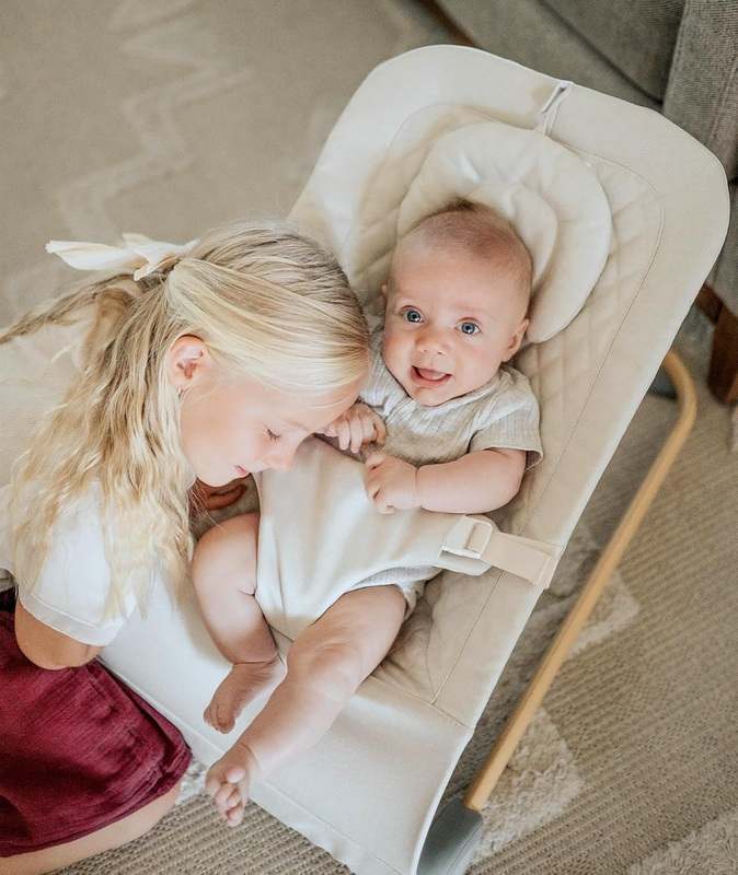 Fodoss Baby Portable Bouncer Seat (Beige) - Kidsy