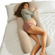 Frida Mom Full Body Support Pregnancy Pillow (Taupe) - Kidsy