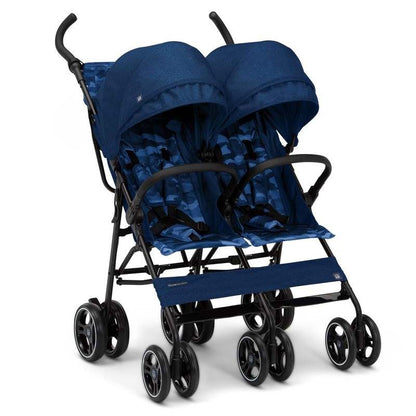 GAP babyGap Classic Side - by - Side Double Stroller (Navy Camo) - Kidsy