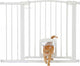 Garvee 29.9-41'' Wide Pet Dog Door Gate with Cat Door for Stairs, Decks - Kidsy