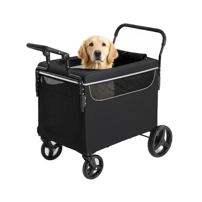 Garvee Dog Wagon for Large Dogs (Black) - Kidsy