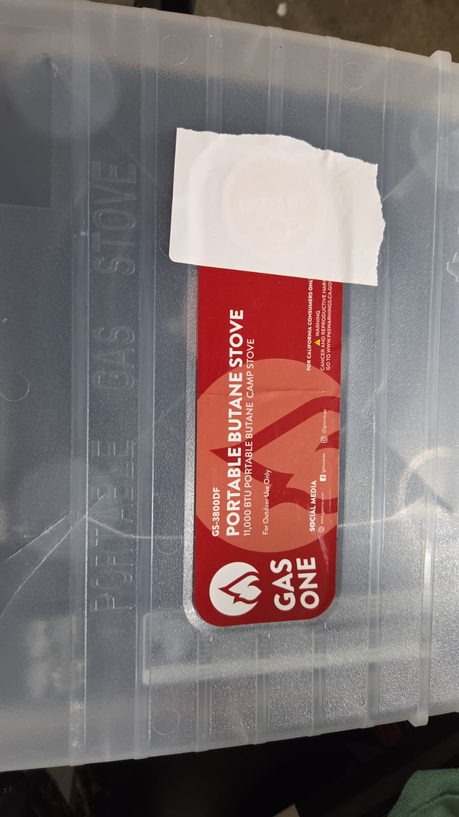 Gas One GS - 3800DF Portable Gas Stove 11000 BTU (Black) - Kidsy