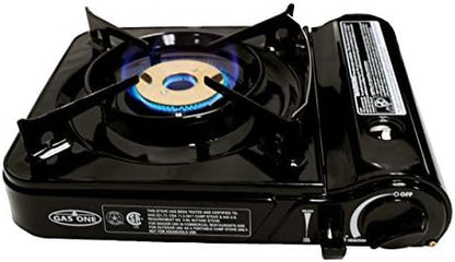 Gas One GS - 3800DF Portable Gas Stove 11000 BTU (Black) - Kidsy