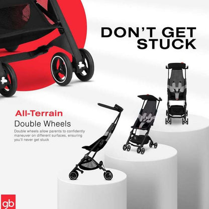 GB Pockit Air All - Terrain Travel Stroller (Velvet Black) - Kidsy