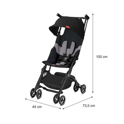 GB Pockit+ All - Terrain Compact Stroller (Velvet Black) - Kidsy