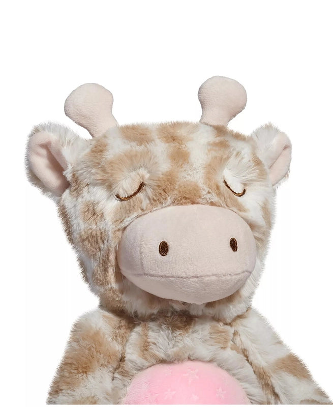 Geoffrey's Toy Box 10" Soothing Giraffe Plush Stuffed Animal Toy with LED Lights and Sound - Kidsy